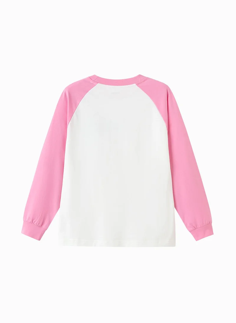 Balabala  Kids Unisex Round v-neck long-sleeved T-shirt  | Best Price UAE